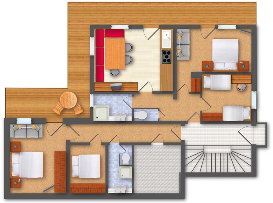 Landhaus Alpenjaeger Hainzenberg Kamer foto